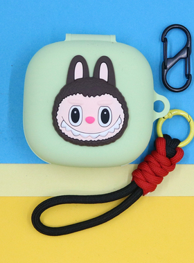 适用倍思BF1挂耳开放式蓝牙耳机保护套个性创意可爱萌卡通拉布布蓝猫恐龙M记史迪奇手绳挂饰硅胶软壳