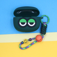 适用QCY C30S耳夹开放式蓝牙耳机保护套C30小清新可爱简约萌卡通大眼睛开心手绳挂饰硅胶软壳