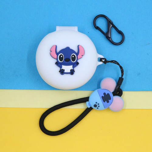 适用荣耀Earbuds A Pro蓝牙耳机保护套潮酷小清新可爱萌动漫史迪仔奇卡通手绳挂饰硅胶软壳