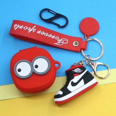 适用铁三角ATH-SQ1TW 2小方糖1/2代无线蓝牙耳机保护套潮酷个性创意可爱大眼睛挂件连体硅胶软壳