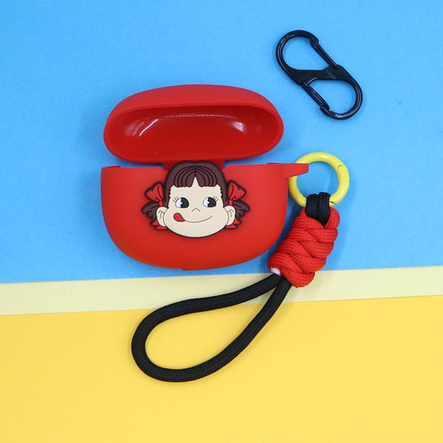 适用红米6pro蓝牙耳机保护套Buds6青春版潮酷动漫萌卡通龙猫小丸子KT蓝猫手绳挂饰buds5pro防摔硅胶软壳