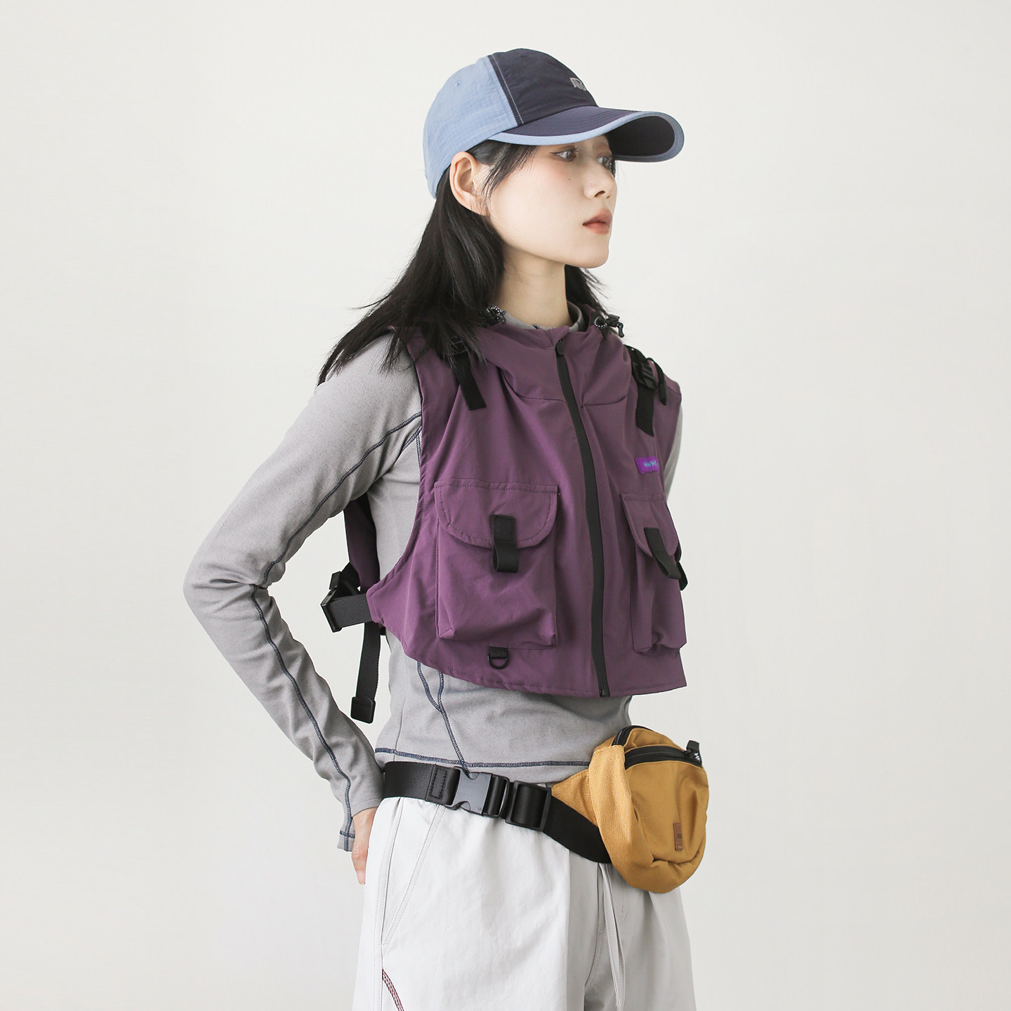 漫渡春季新款机能风连帽马甲男女宽松多口袋户外休闲背心百搭坎肩,女装/女士精品,马夹,淘宝优惠券,粉丝福利购,淘宝优惠卷