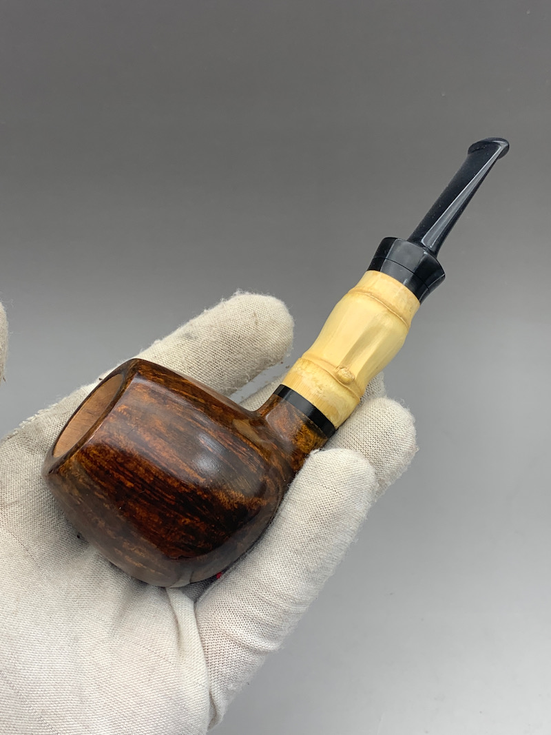 小猪烟斗全新石楠木 俄罗斯GNOM品牌 手工斗Andrey Cherepanov 23