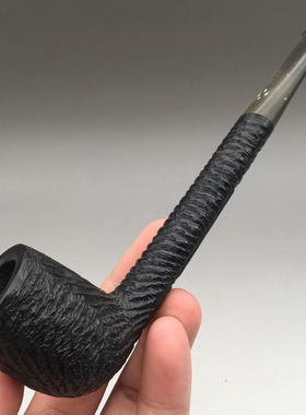 小猪烟斗 二手石楠木 英国Sasieni four dot Rustic Amesbury