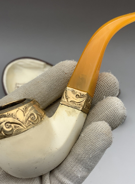 小猪烟斗 二手海泡石 奥地利出品 MasterCraft品牌纯手工老烟斗