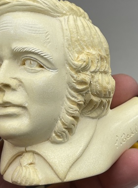 小猪烟斗全新海泡石美国CAO品牌imet bekler大师签名斗珍藏贝多芬