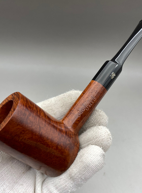 小猪烟斗全新石楠木 法国Swan Ries公司出品 纹路非常美座式斗 23