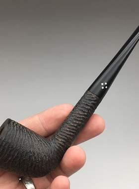 小猪烟斗 二手石楠木 英国Sasieni four dot Rustic Haslemere