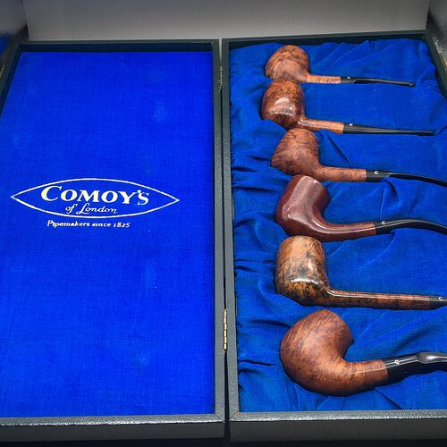 小猪烟斗全新石楠木英国Comoy品牌 圣诞套装斗 76-81年六斗套装 K