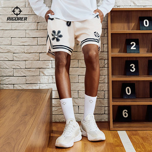 准者篮球短裤夏季新款男士透气美式不过膝短裤健身休闲四分运动裤