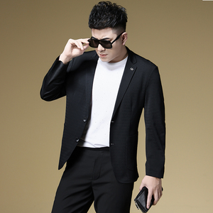 2025春季男士新款冰丝便西休闲时尚轻奢西装外套D228-5688-P195图片