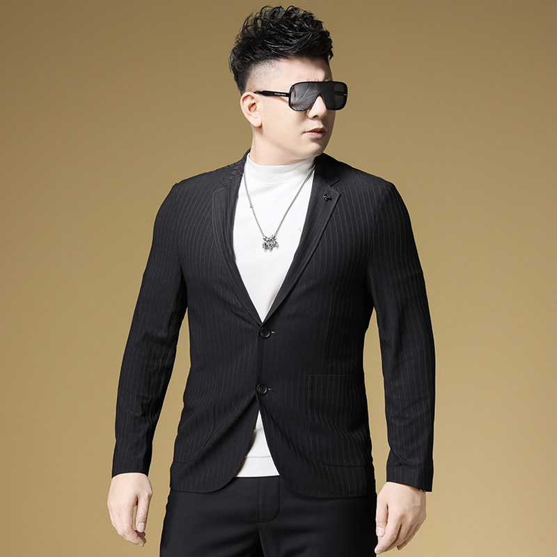 2025春季男新款便西冰丝轻薄青年时尚西装外套D228-5055-P195,男装西服套装,电商D228（原B310）