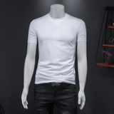 夏季男士短袖体恤圆领纯色丝光棉青年简欧潮牌11色百搭假模888P25，男装T恤，电商D228（原B310）