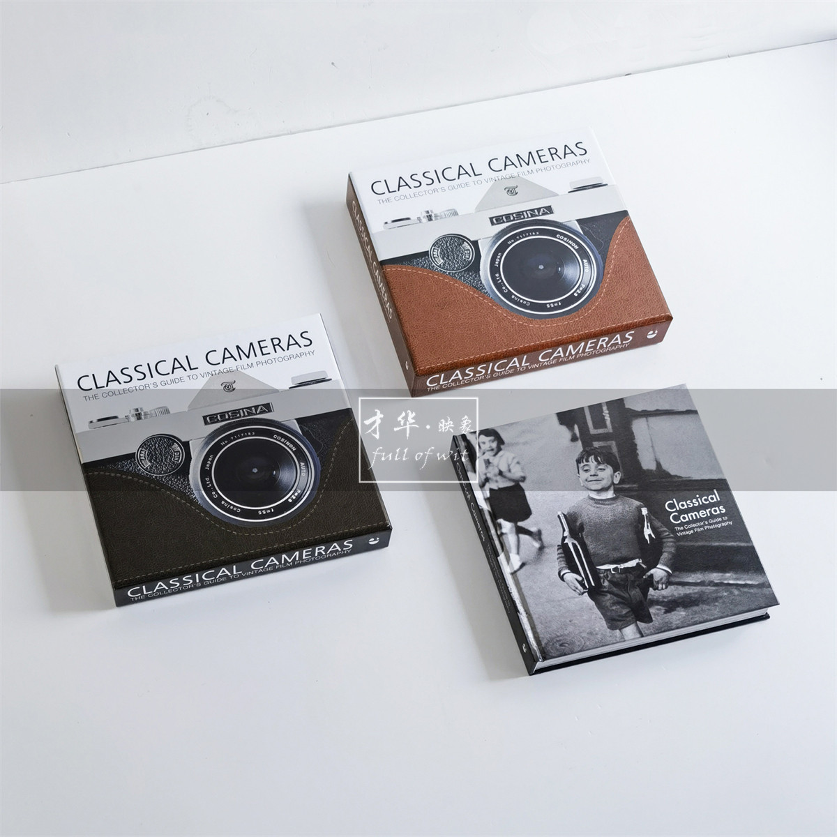复古相机系列摄影主题真书样板间书房会所中式侘寂风英文装饰摆件