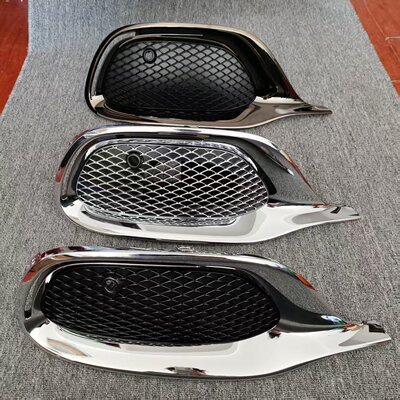 适用奔驰S480雾灯框S580前杠格栅S680镀珞网装饰框迈巴赫前杠饰条