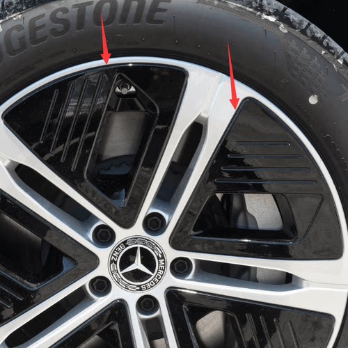 奔驰EQE350轮毂装饰盖三角板