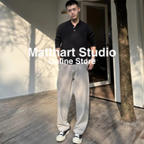 秋冬呼吸感肌理感织法极简INS翻领百搭针织衫毛衣M896-P78，男装针织衫/毛衣，星座918-1