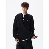 现货亨利领毛衣宽松美式复古潮流翻领针织衫M892-P65控118，男装针织衫/毛衣，星座918-1