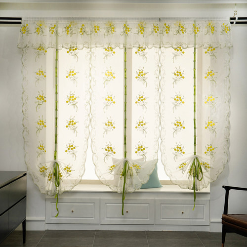 客厅阳台厨房提拉帘免打孔