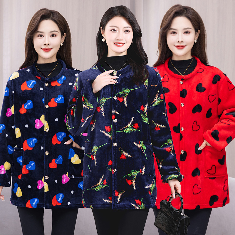 冬季法兰绒保暖大人罩衣女士长袖工作服护衣大褂家用厨房围裙女,家庭/个人清洁工具,围裙,淘宝优惠券,粉丝福利购,淘宝优惠卷