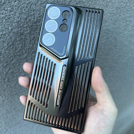 适用三星S25防摔手机壳s23+刀锋散热S24ultra电镀s23ultra磨砂肤感s23散热透气24plus镜头保护Galaxys22ultra
