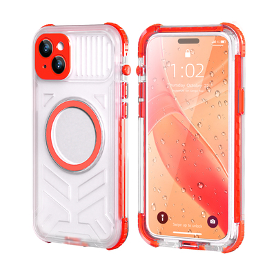 适用苹果15Plus防水手机壳iPhone15ProMax水下拍照游泳15全包防摔保护套ip15pro钓鱼骑行冲浪Waterproof Case