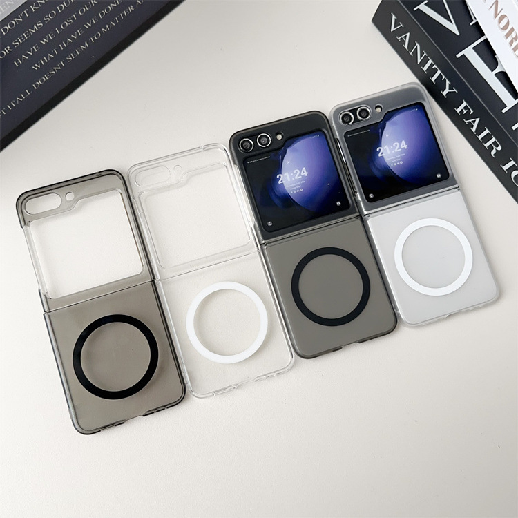 适用小米XFOLD4手机壳fold4磨砂折叠屏磁吸充电Xiaomi filp冰雾半透明简约新款小米FILP男女超薄透明套