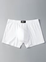 Men's briefs, straight-leg pants, solid-color underwear, men's U-convex summer youth, pure white, pure cotton, all-cotton four-corner pants thumbnail 6