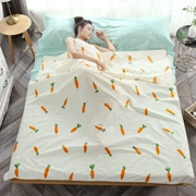 Túi ngủ cotton du lịch hội trường khách sạn giặt bông ngăn bông bẩn người lớn chăn che di động đơn đôi chống bẩn tấm - Túi ngủ