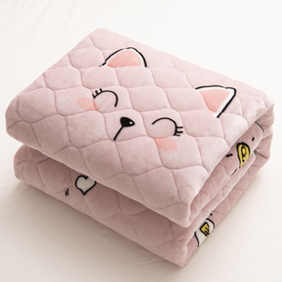 冬季 加绒牛奶绒床垫褥子软垫家用铺床毯垫被宿舍学生单人毛毯铺底