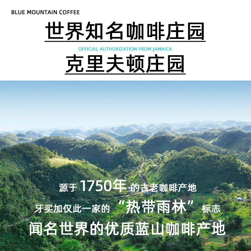 爱琳咖蓝山一号咖啡豆牙买加香醇