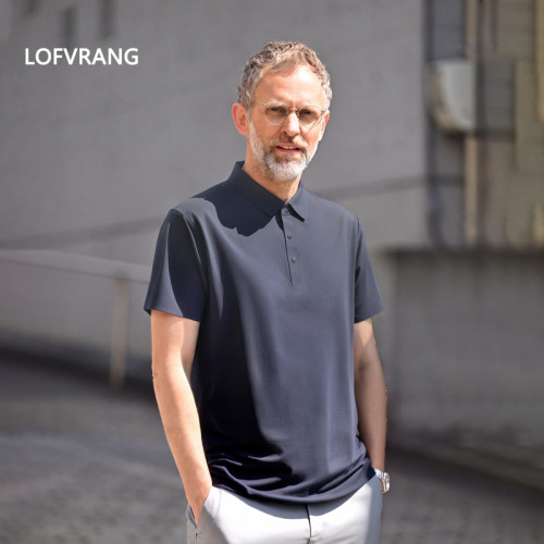 全压胶男士轻量化t恤短袖polo衫
