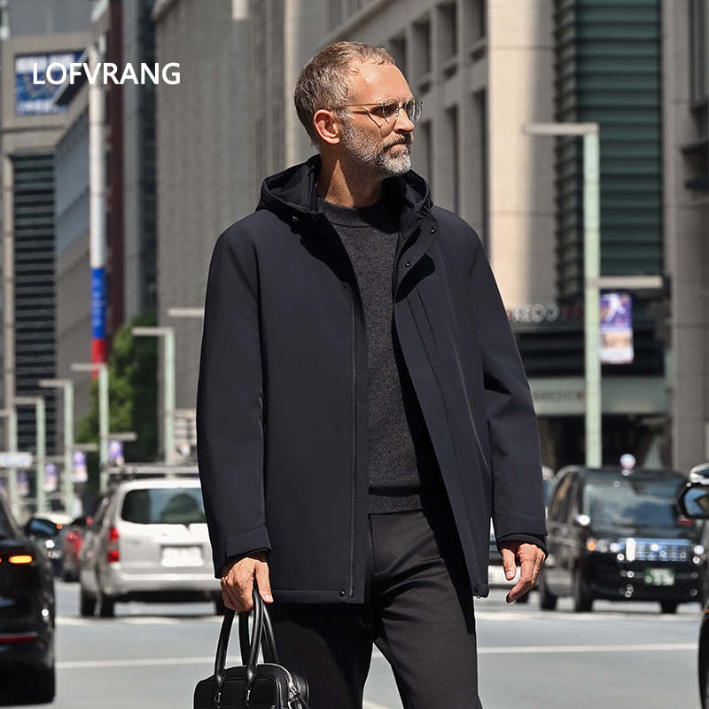 100%羊毛棉服轻量化通勤男士外套