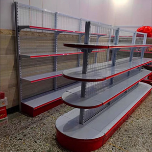 超市货架展示架多层置物架便利店零食商店小卖部百货单双面多功能