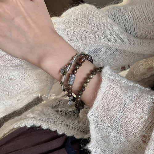 一十七手作原创设计国风竹节手链