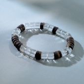 和光同尘2.0 天然净体白水晶天然奇楠沉香切片