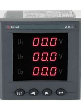 安科瑞AMC96-E4/KC三相电能表数码管显示开孔88*88mm标配DO开关量