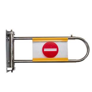 弹簧内置经典加厚超市收银台禁行门通道不锈钢摆闸暂停通行提示牌