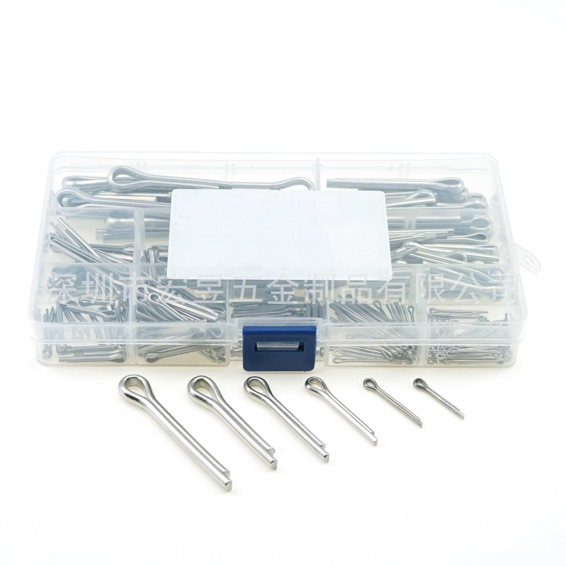 290pcs M1.5M2M2.5M3M4M5M6   不锈钢304 GB91开口销组合套装盒装