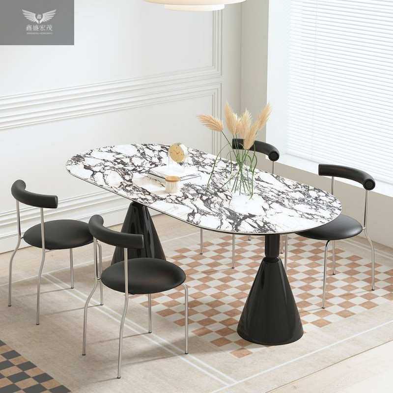 法式轻奢岩板圣杯餐桌奶油家用餐桌椅现代简约椭圆形餐厅新中式,玩具/童车/益智/积木/模型,毛绒/玩偶/公仔/布艺类玩具,淘宝优惠券,粉丝福利购,淘宝优惠卷