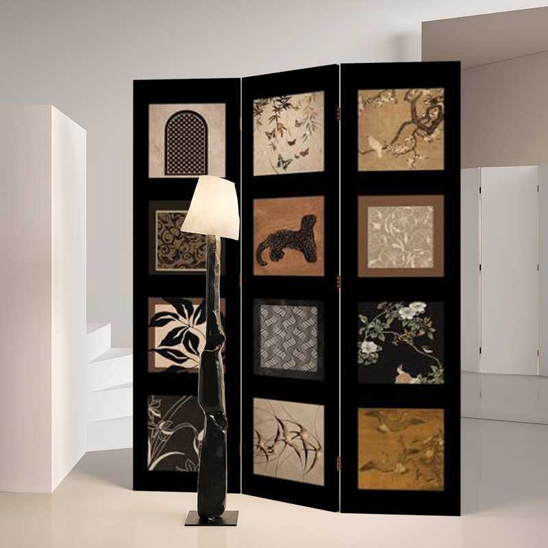 法式中古屏风隔断客厅可折叠移动餐厅卧室玄关遮挡复古风装饰折屏,3C数码配件,USB灯,淘宝优惠券,粉丝福利购,淘宝优惠卷