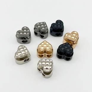 金属桃心卡扣弹簧扣猪鼻扣衣服抽绳扣调节扣锁扣卫衣下摆松紧绳扣