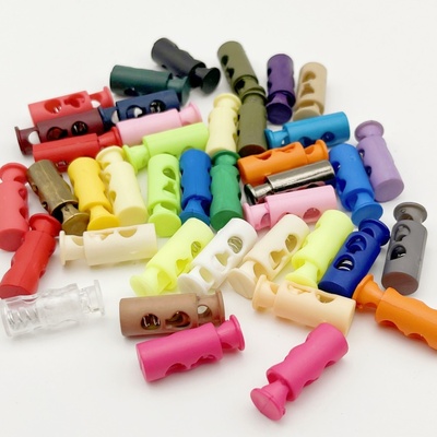 包邮弹簧扣双孔多彩diy