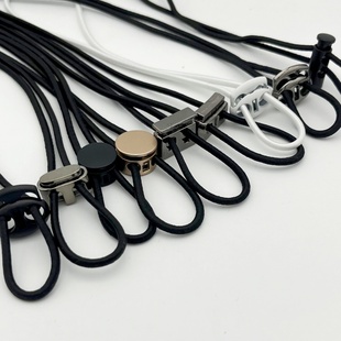 松紧卫衣帽子抽绳拉绳裤腰绳子运动裤弹力带子金属弹簧扣下摆卡扣