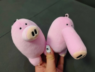 自嘲熊nagano猪脚挂件粉色猪蹄公仔书包挂饰礼物