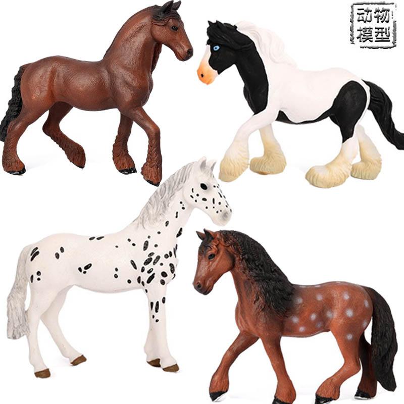 仿真世界名马骏马公马白马模型