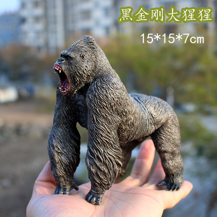 儿童玩具仿真动物金刚大猩猩大号霸王龙模型恐龙公仔手办男孩礼物