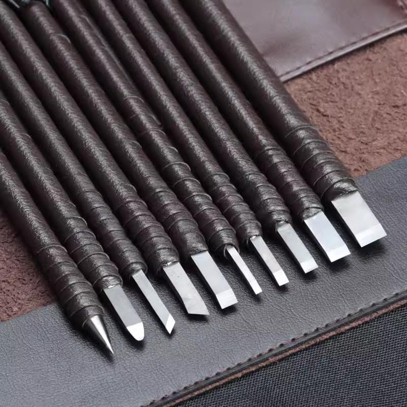 自制钨钢篆刻刀木雕刀石刻刀刻章硬质合金篆刻工具套装刻字刻章刀图片