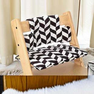 宝宝成长椅坐垫适用stokke儿童餐椅靠垫婴儿吃饭椅垫椅套配件加厚