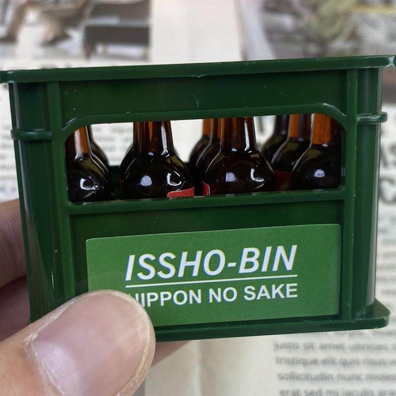 迷你仿真啤酒框饮料筐模型套装摆设微缩配件拍摄道具文具玩具店